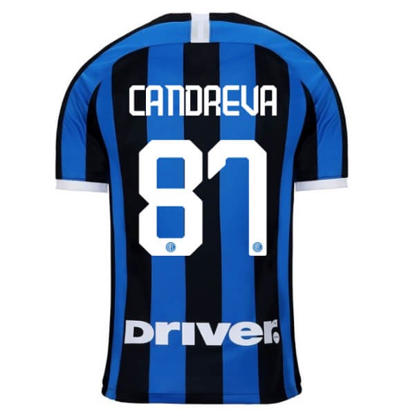 Trikot Inter Milan NO.87 Candreva Heim 2019-20 Blau Fussballtrikots Günstig
